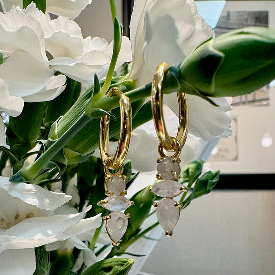 "Bella" Hoop Dangles