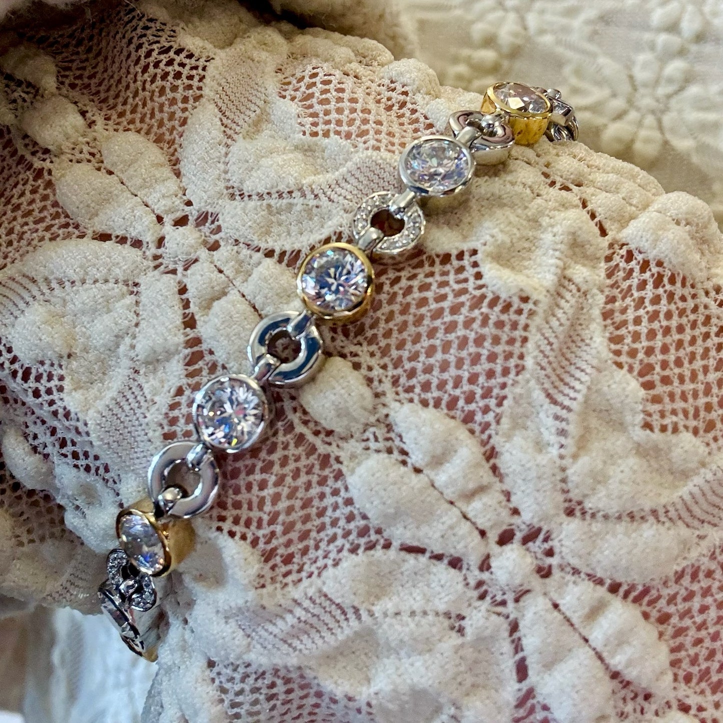 Circle CZ Tennis Bracelet