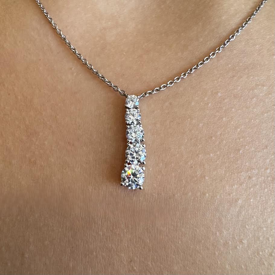 CZ Line Pendant
