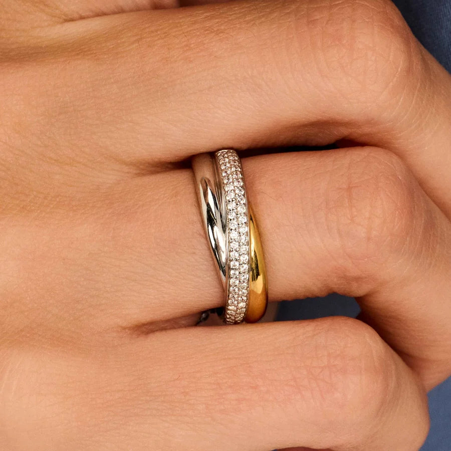 CZ Crossover Ring