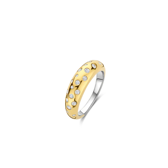 Scatter CZ Dome Ring