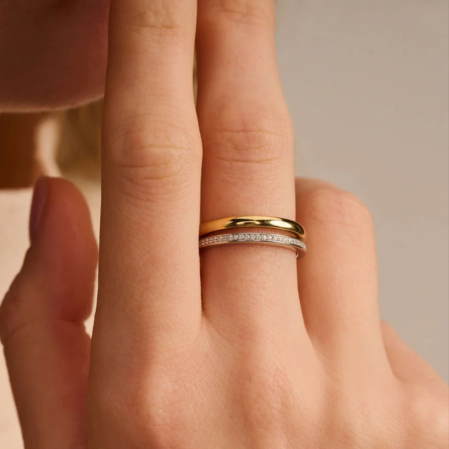 'Duo' CZ Ring