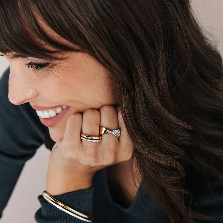 'Duo' CZ Ring