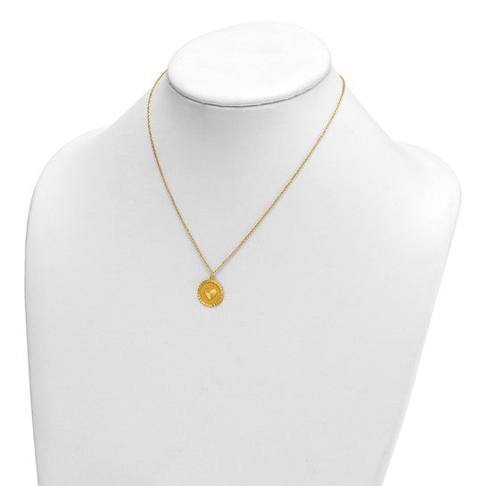 Diamond Cut Heart Necklace