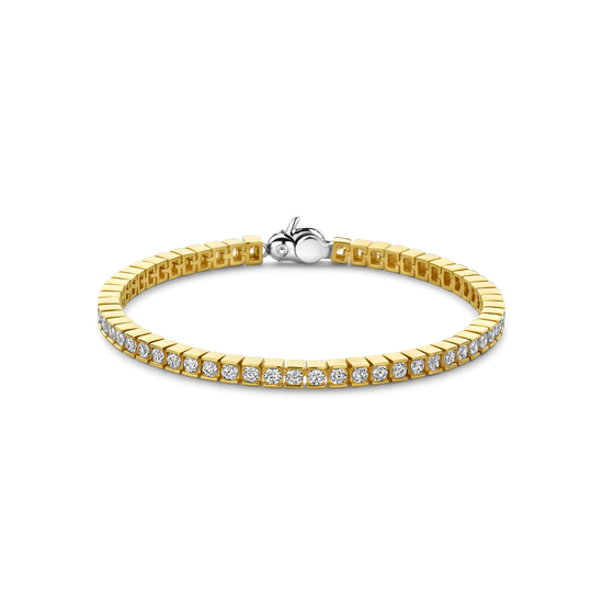 Square Link CZ Tennis Bracelet