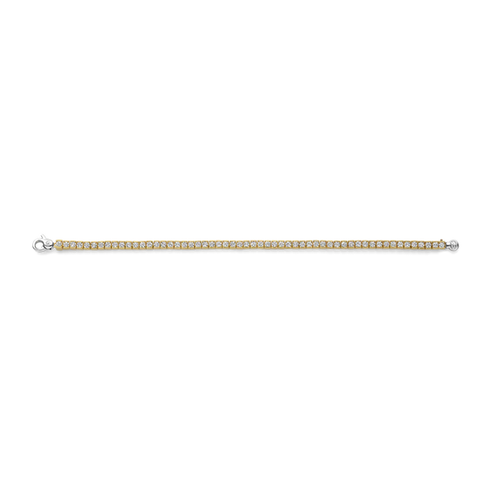 Square Link CZ Tennis Bracelet