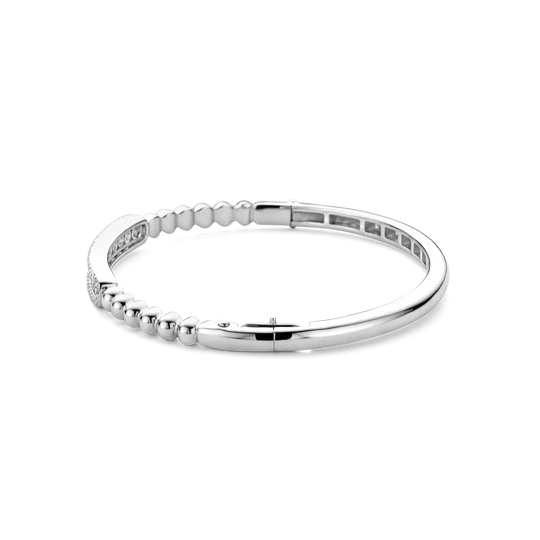Bead Detail CZ Center Bangle