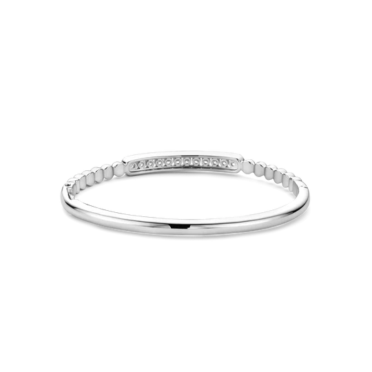 Bead Detail CZ Center Bangle