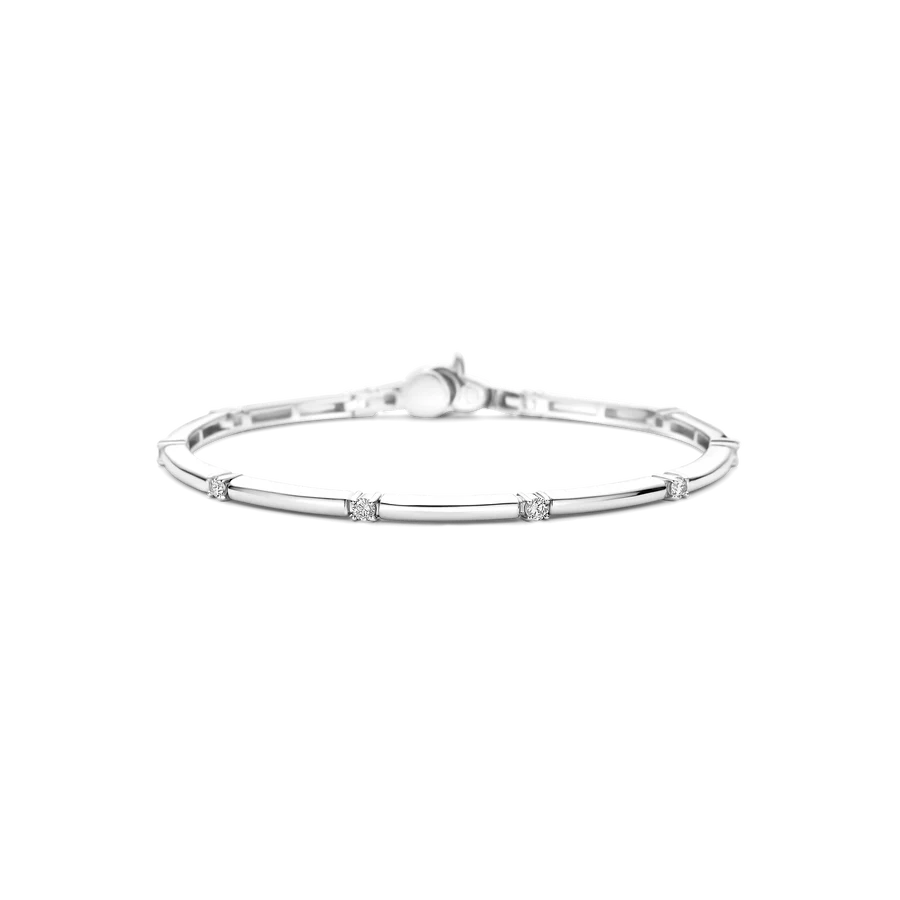 Bar CZ Station Bracelet