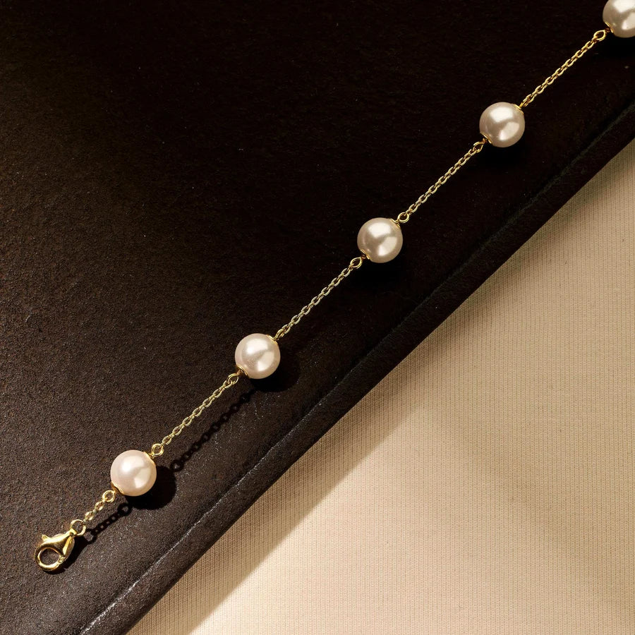 'Pearl' Station Bracelet
