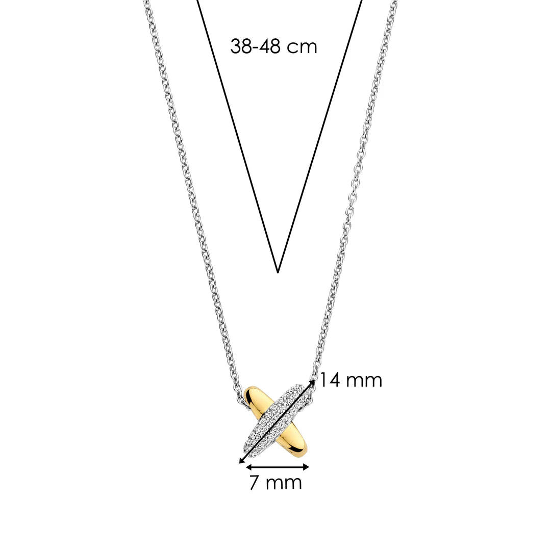 "X" Pavé Necklace