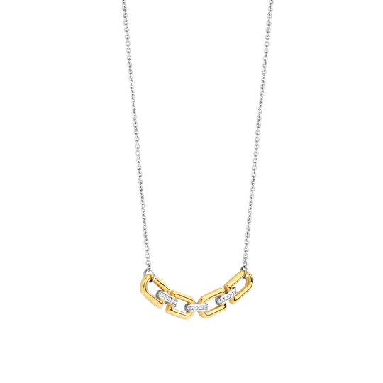 Geometric Link Center Necklace