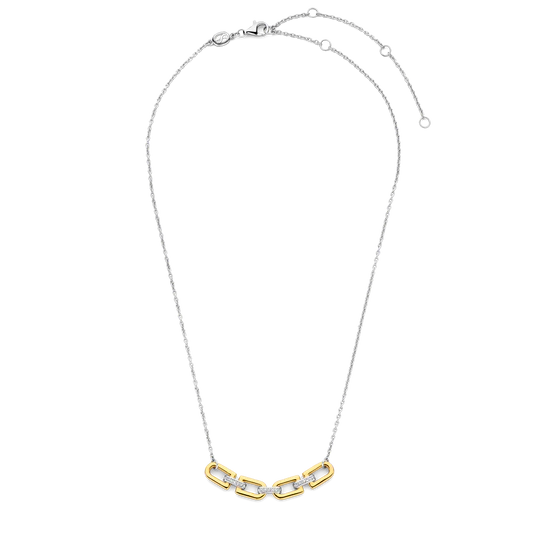 Geometric Link Center Necklace