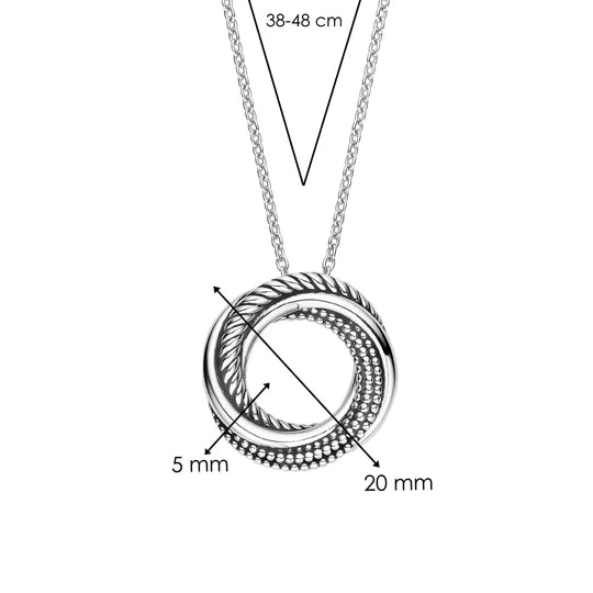 Twist Circle Necklace