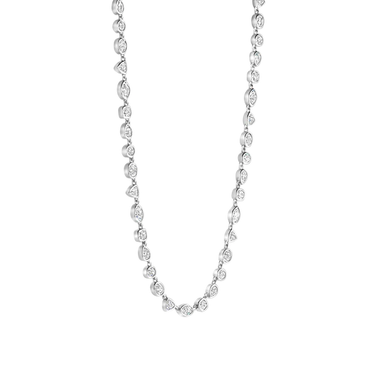 Mix Shape CZ Necklace