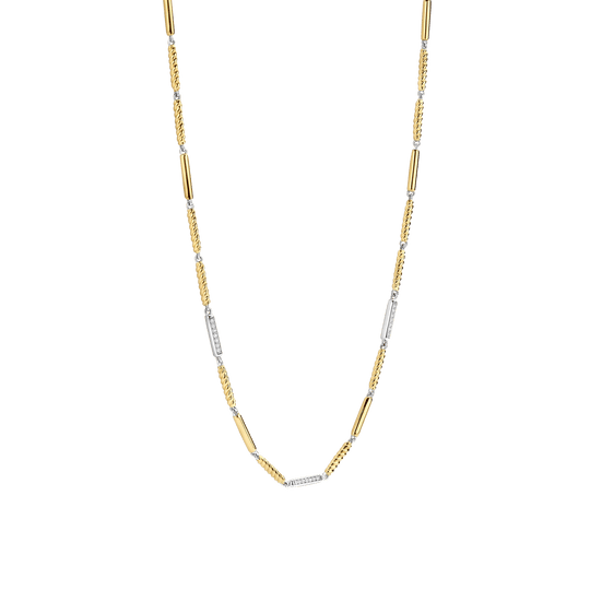 Gold Plate Bar Necklace