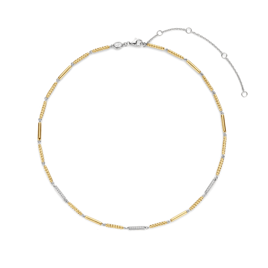 Gold Plate Bar Necklace