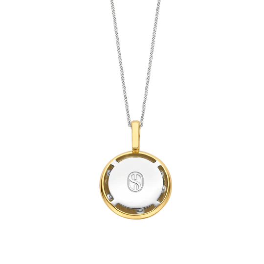 CZ Scatter Disc Necklace