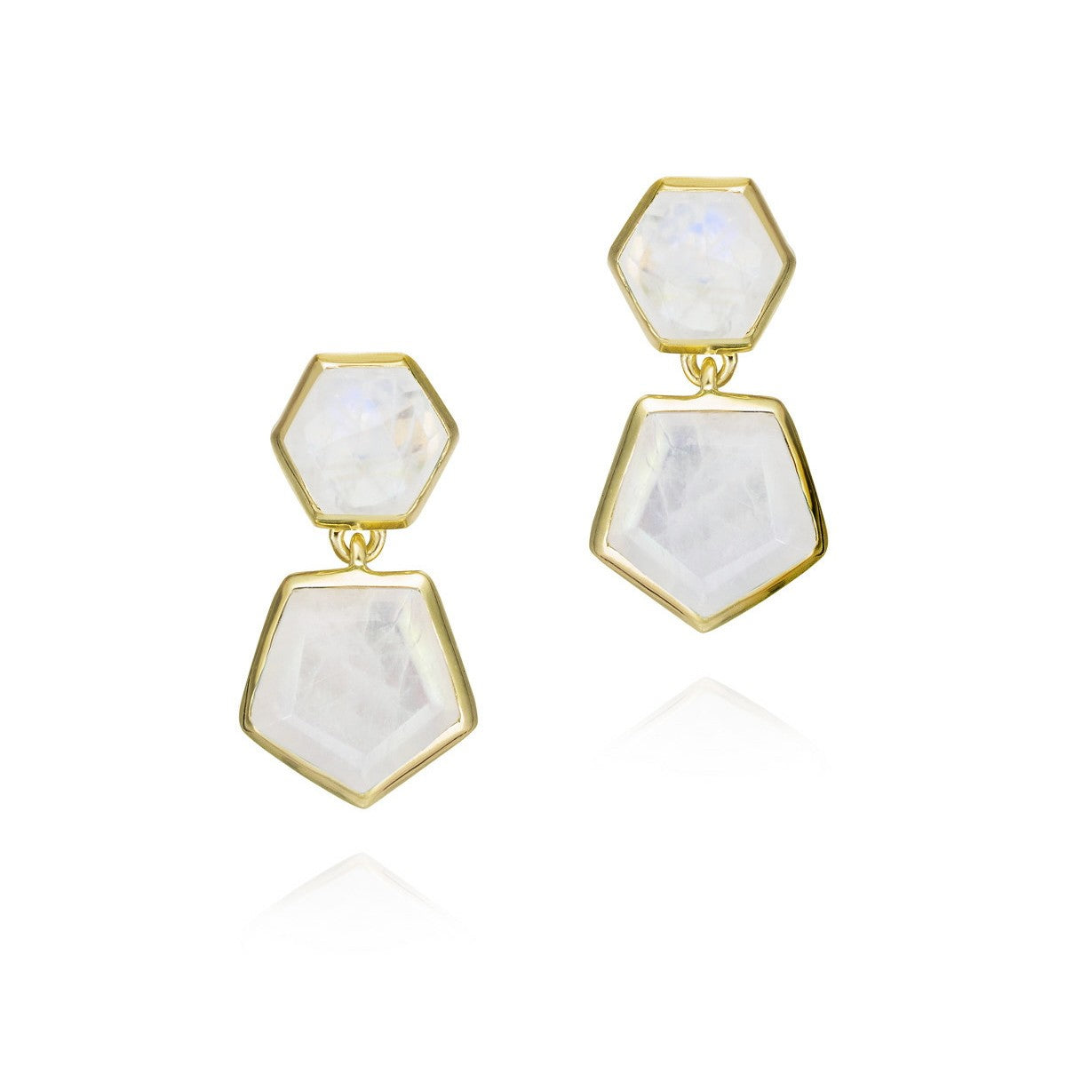 "Atlas" Hex Drop Earring