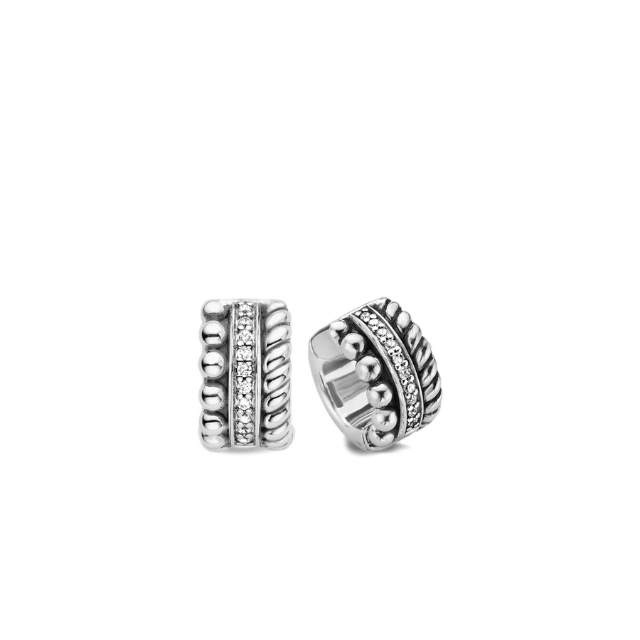 Braided Bangle Huggie Earrings