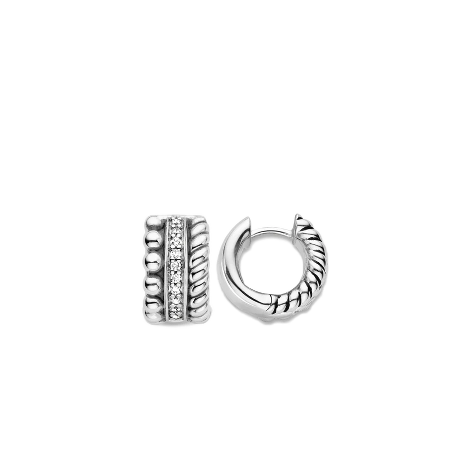 Braided Bangle Huggie Earrings