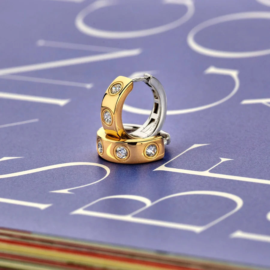 Flush CZ Hoops
