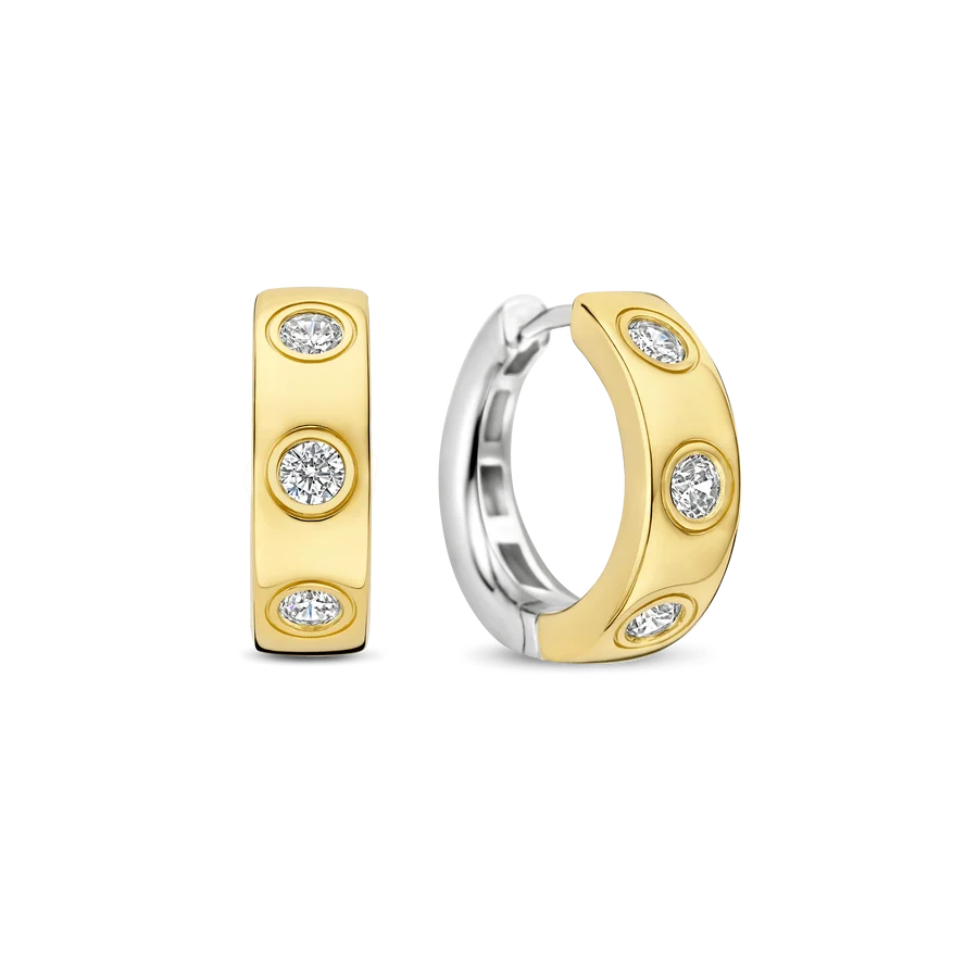 Flush CZ Hoops