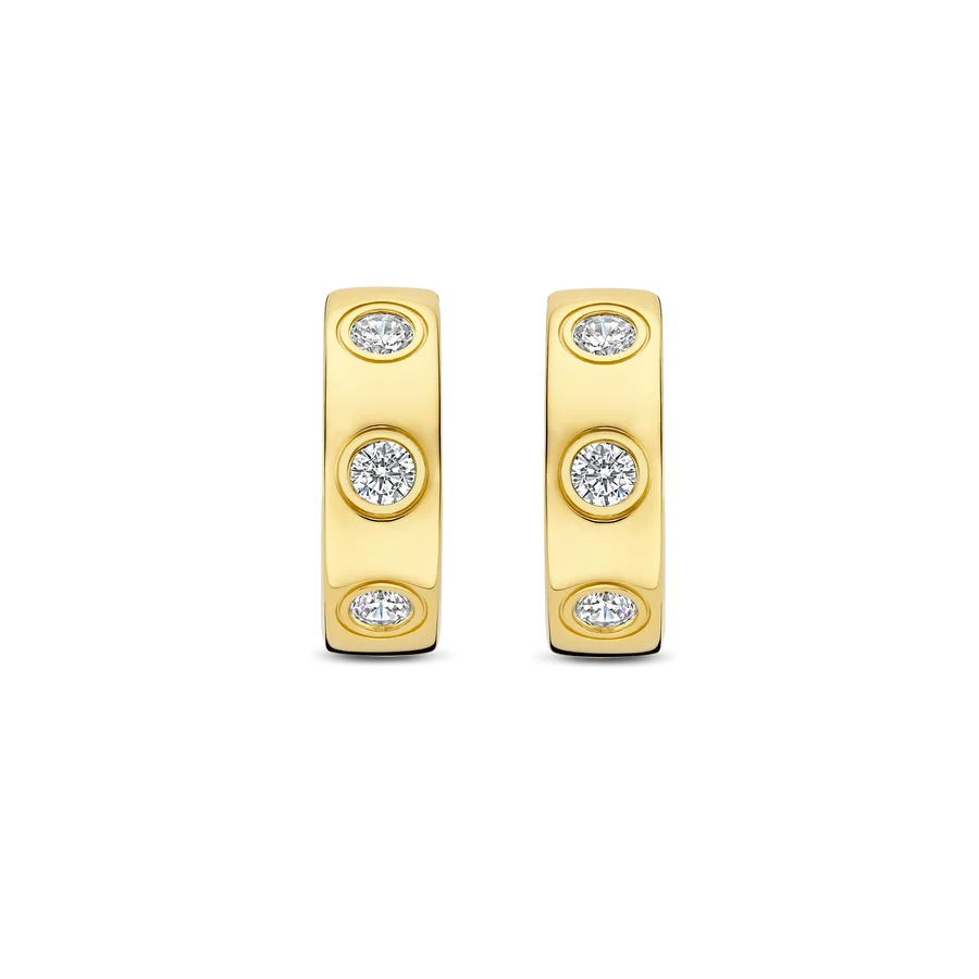 Flush CZ Hoops