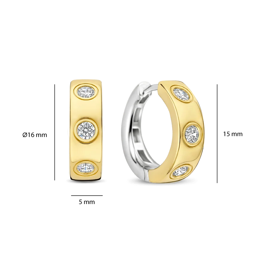 Flush CZ Hoops