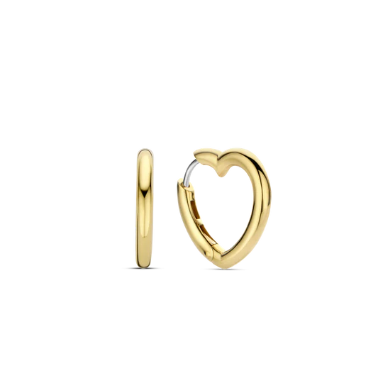 Heart Hinged Hoops