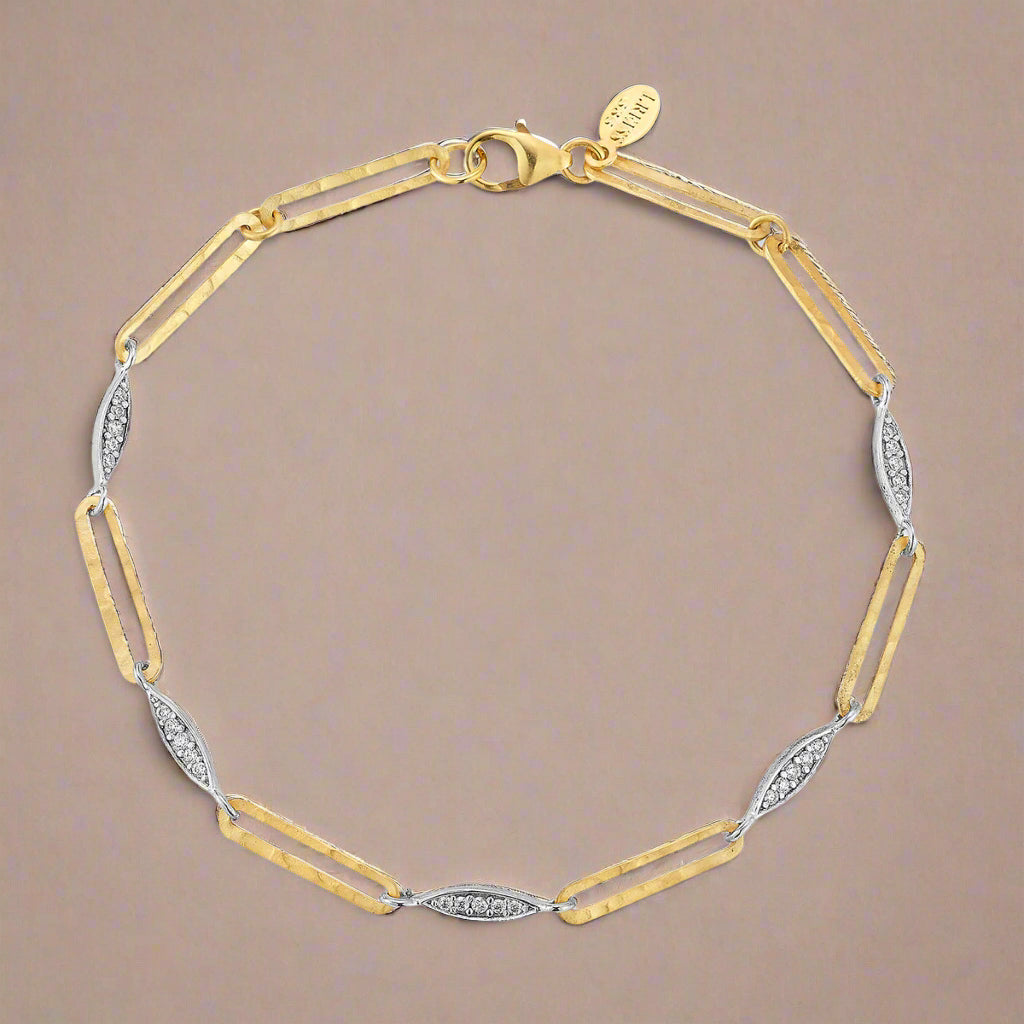 Marquise and Link Bracelet