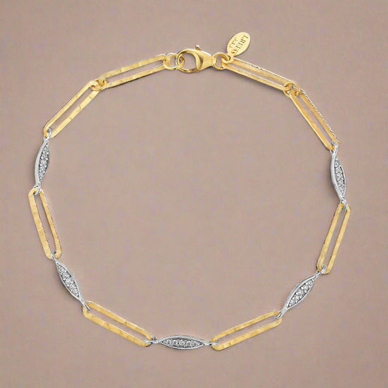 Marquise and Link Bracelet