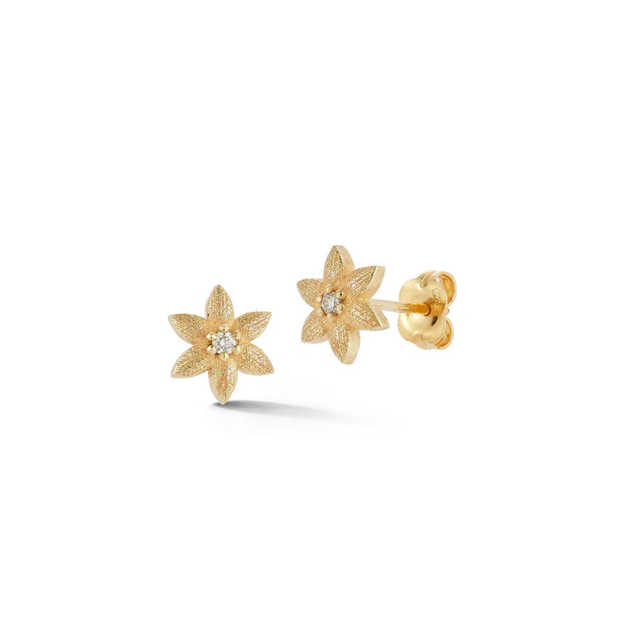 Textured Flower Studs