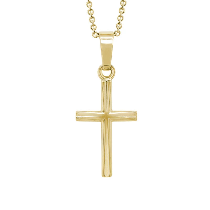 Contour Cross Necklace