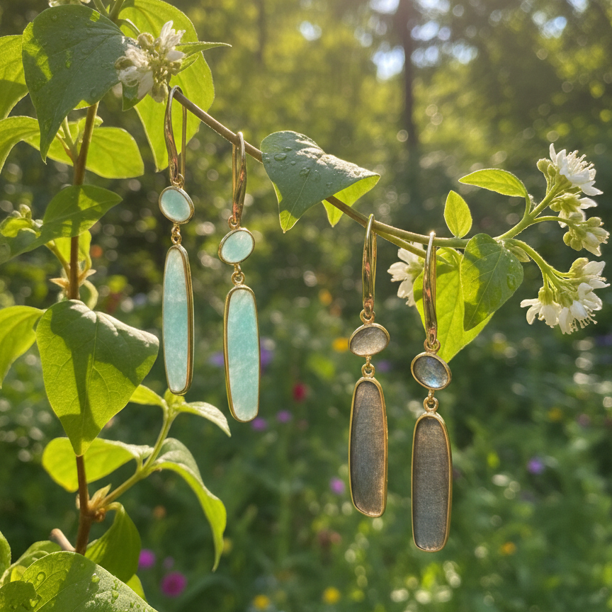 "Atlas" Two Stone Drops