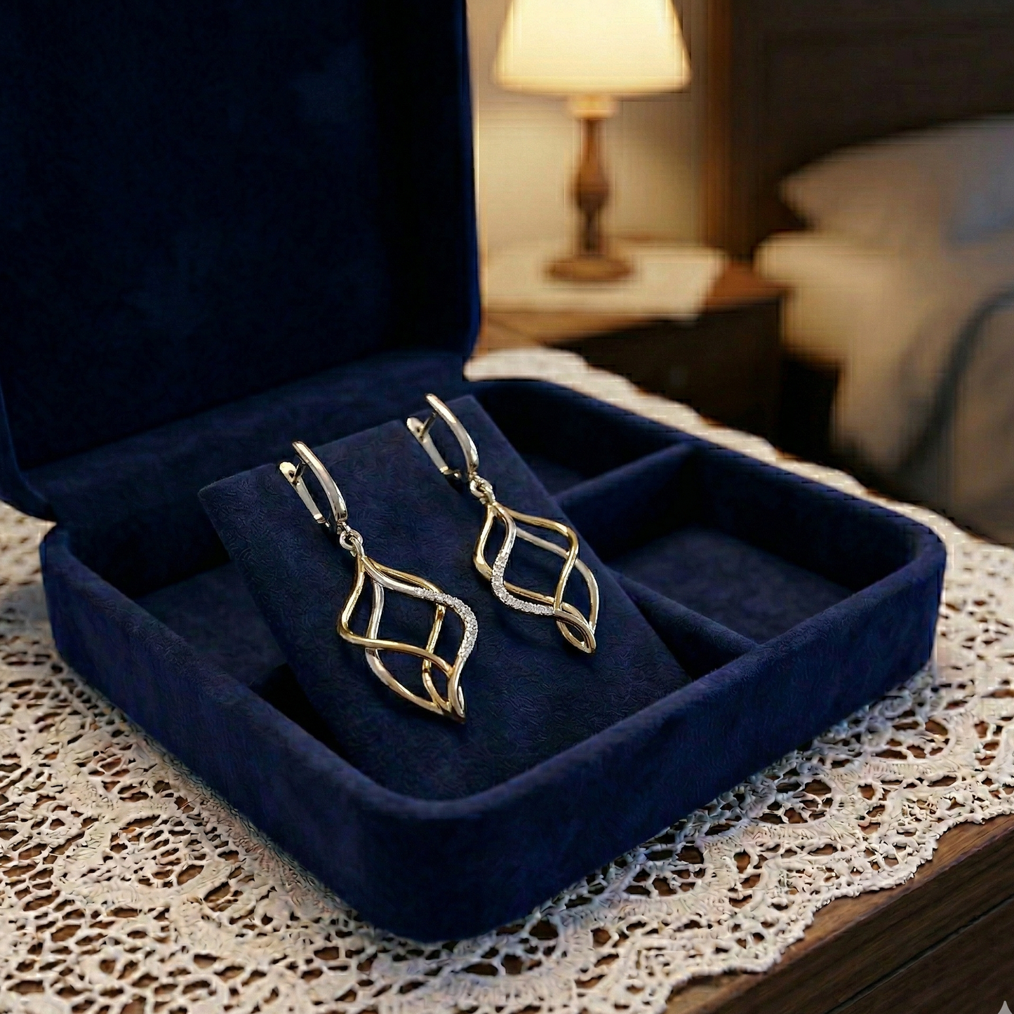 Diamond Freeform Dangles