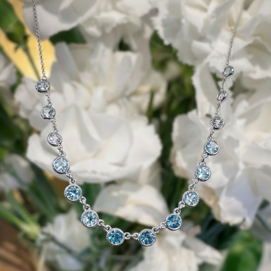 Multicolored Bezel Necklace