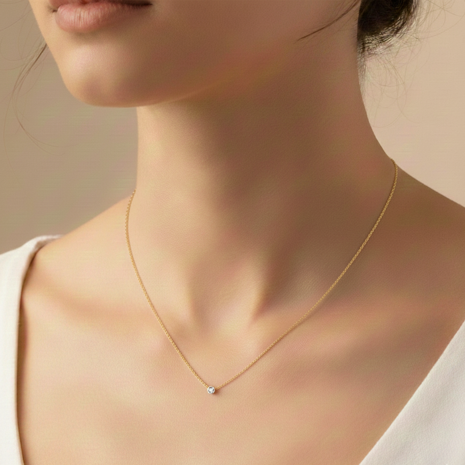 Nina Solitaire Diamond Necklace