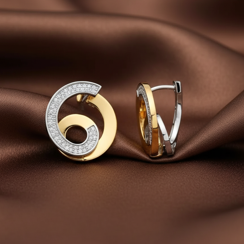 Double Swirl Earrings