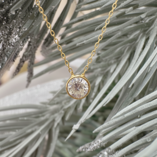 Sierra Bezel Solitaire Necklace