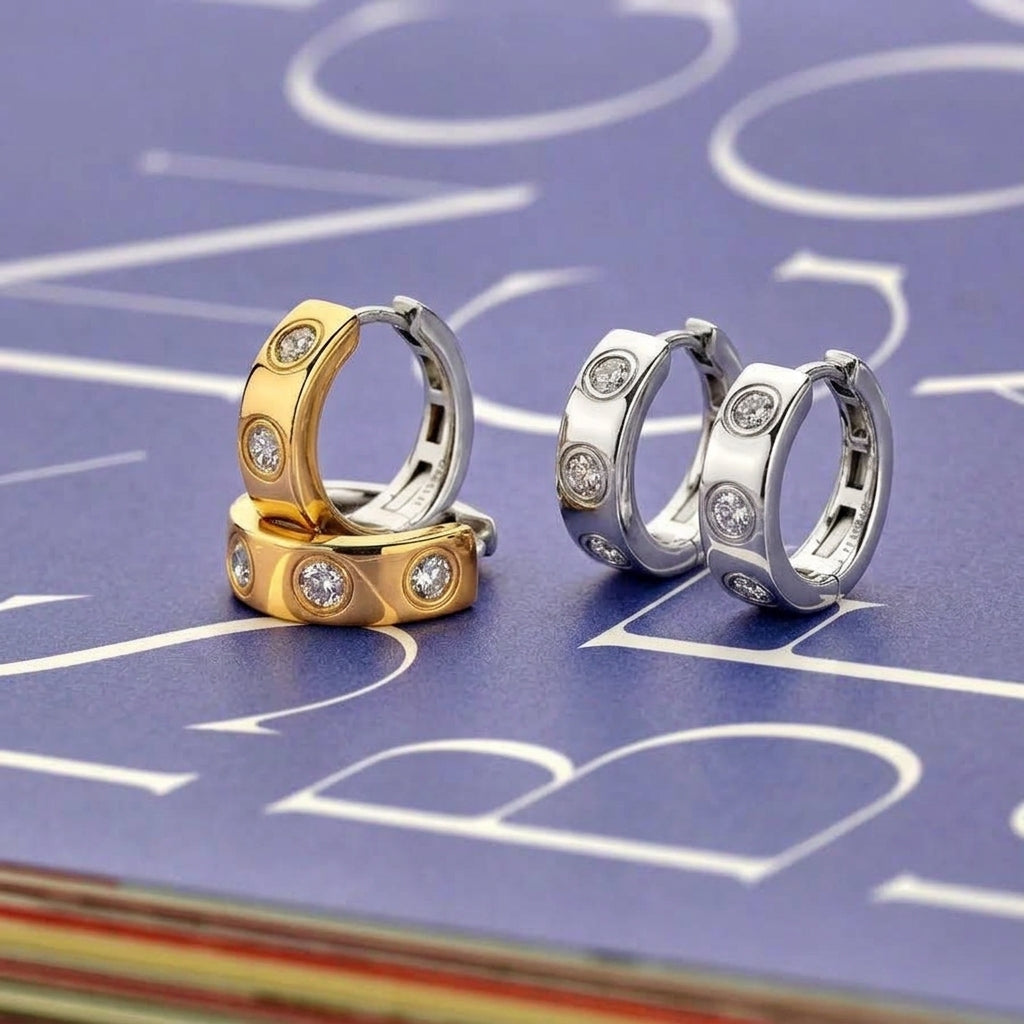 Flush CZ Hoops