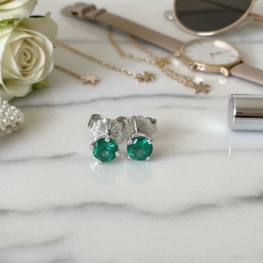 Emerald Studs