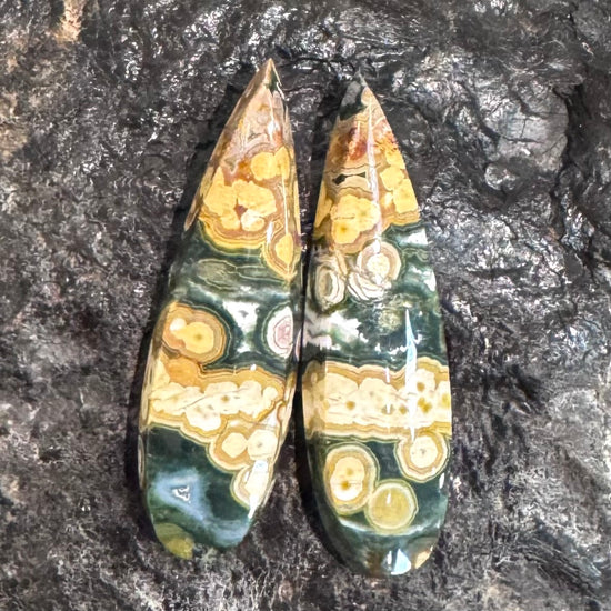 Oribular Jasper Pair Large Pear