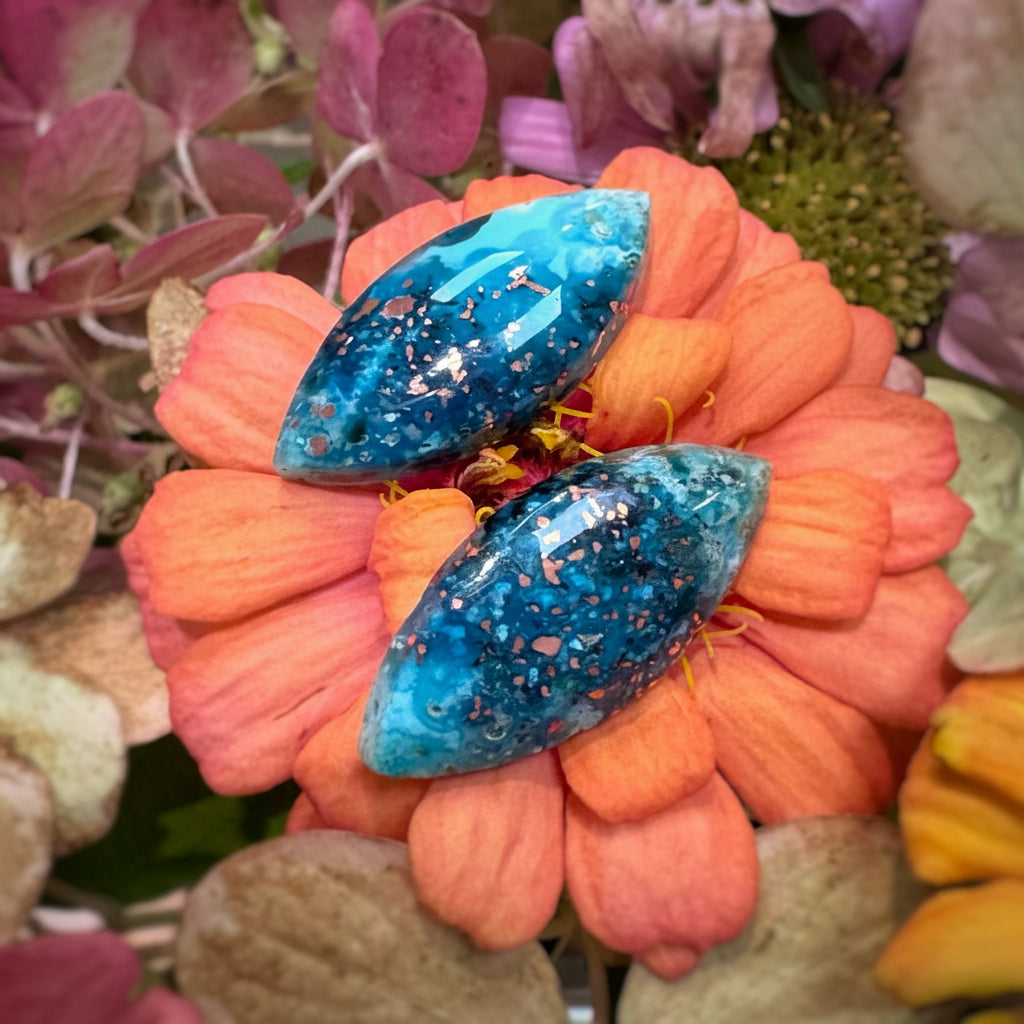 Confetti Chrysoccolla Pair