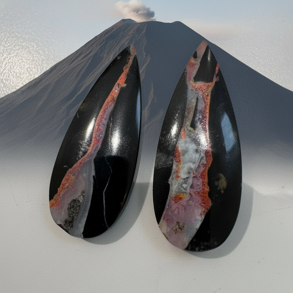 Lava Flow Jasper  pairs