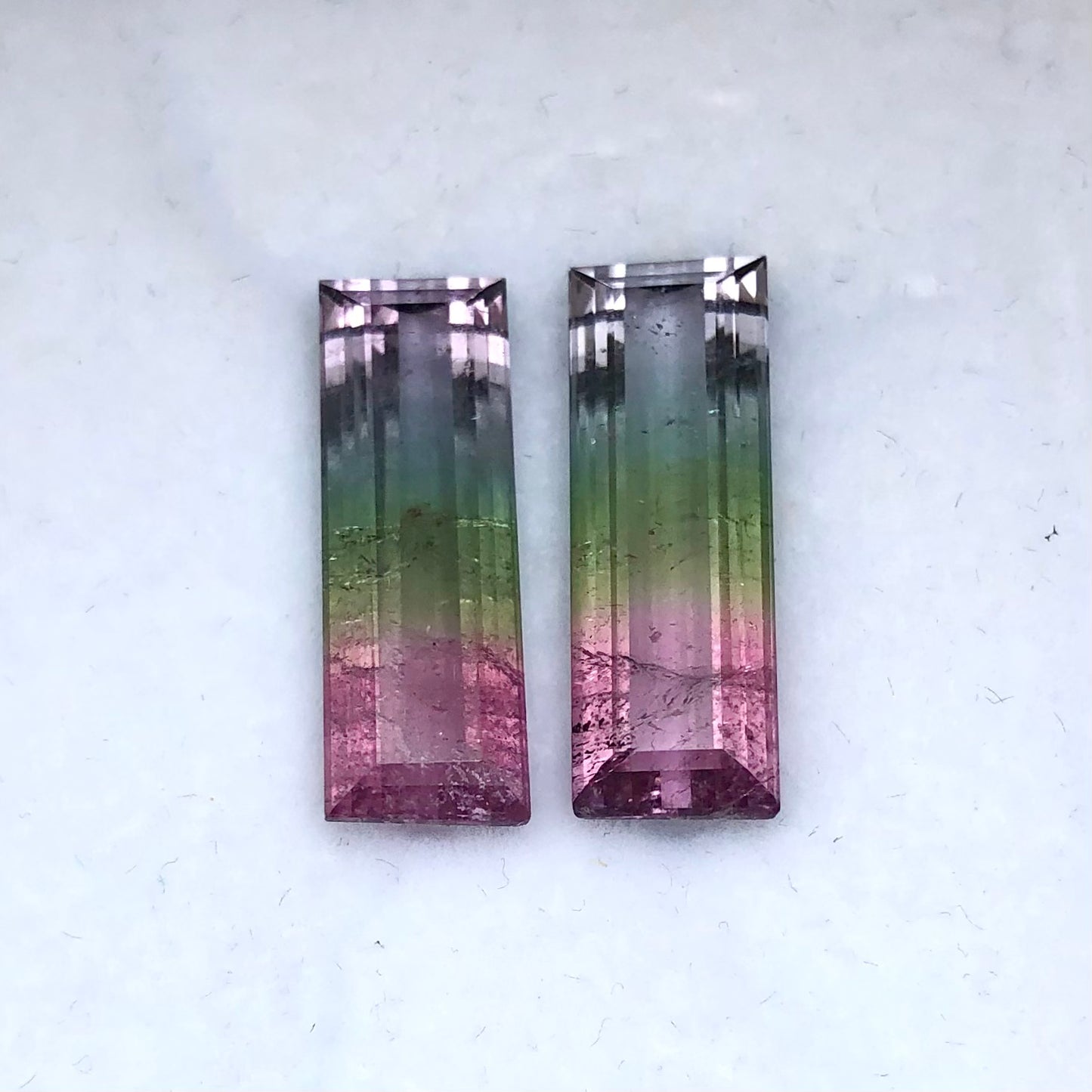 Quad Color Tourmaline Pair, 18.47 Ctw