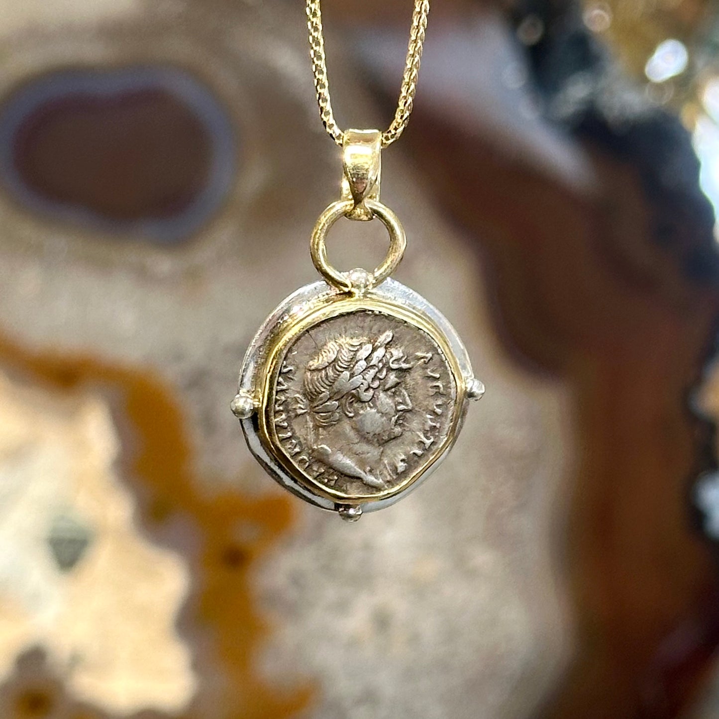 AR Denarius Hadrian Coin Pendant