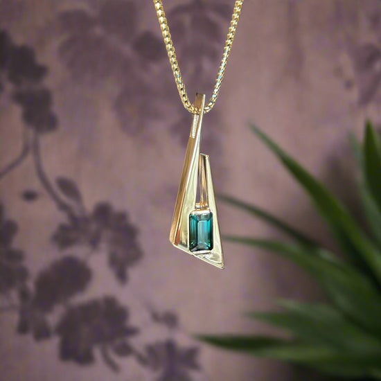 Tourmaline Wedge Pendant