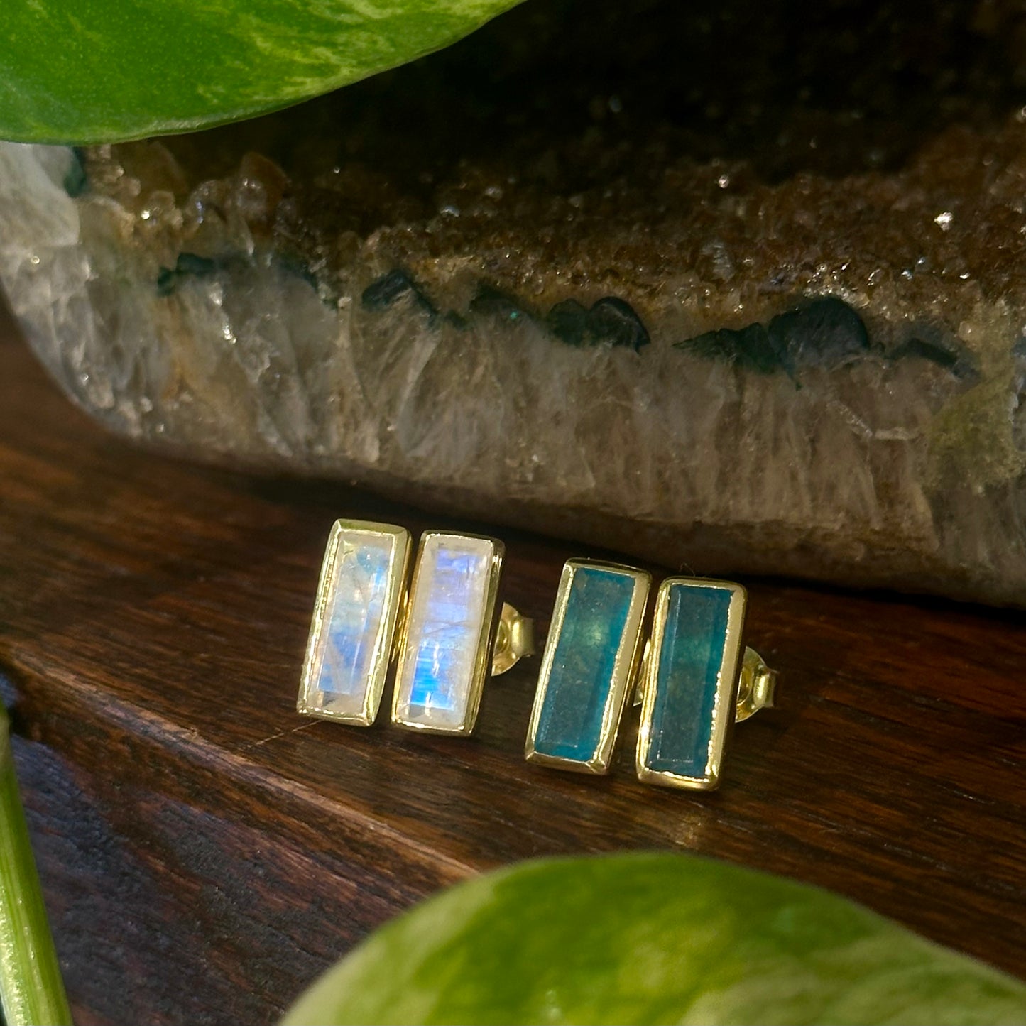 "Empire" Gemstone Stud