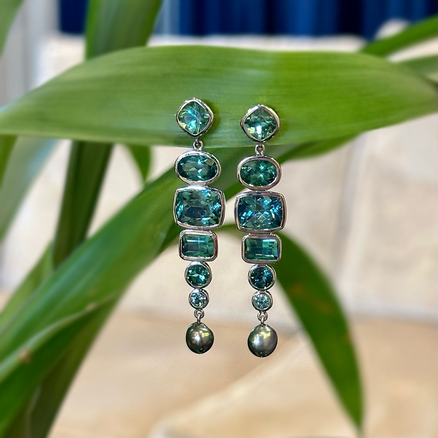 Tourmaline Dangle Earrings